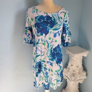 Lilly Pulitzer ruffle sleeve floral dress A81